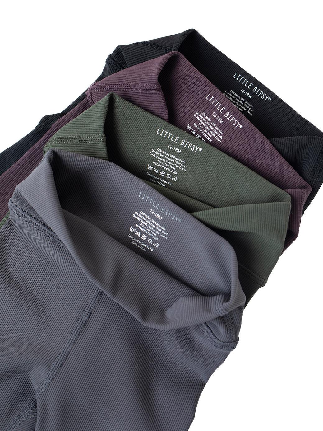 Baby Athletic Ribbed Legging - Forest