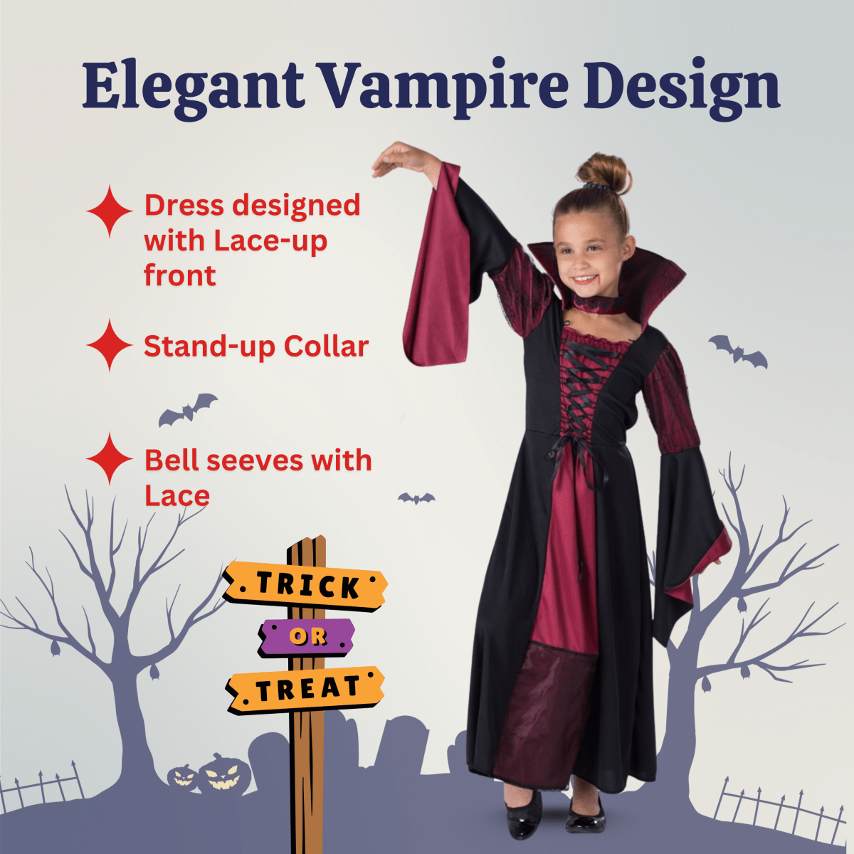 Vampiress Costume - Kids