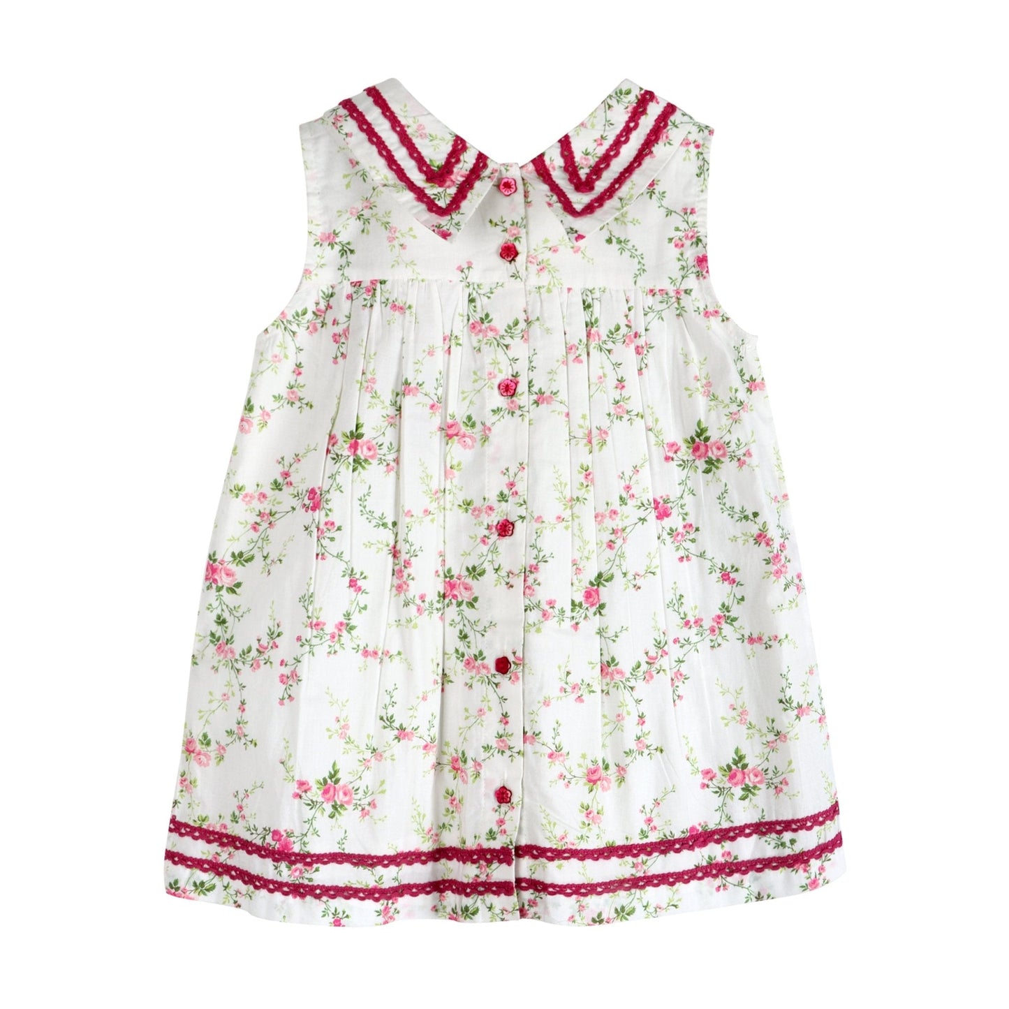 Victorian Rosebud Dress | Handcrafted Cotton Tea Dress