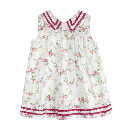 Victorian Rosebud Dress | Handcrafted Cotton Tea Dress