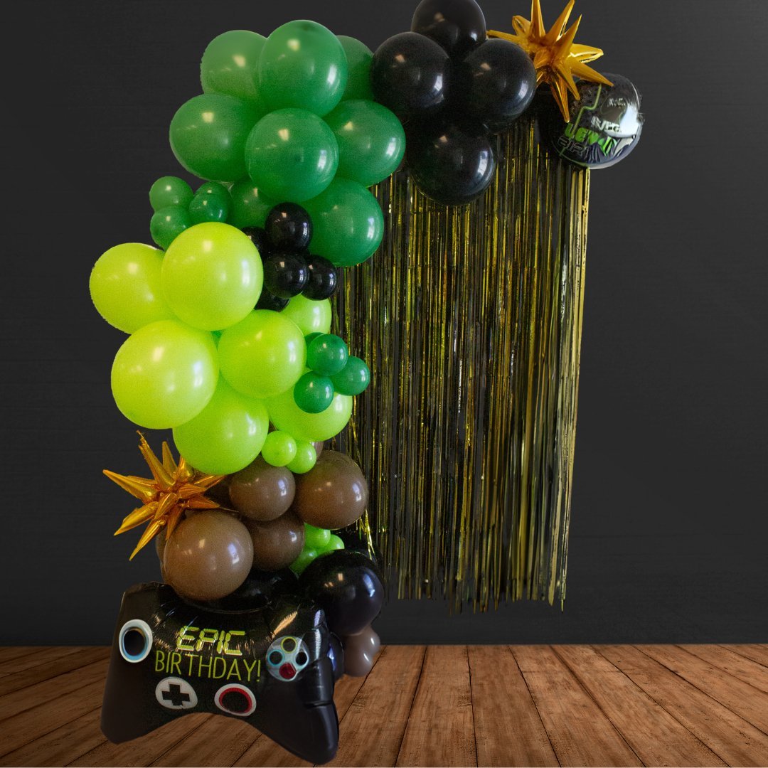 Video Game Balloon Garland Kit – Gamer Party Decor