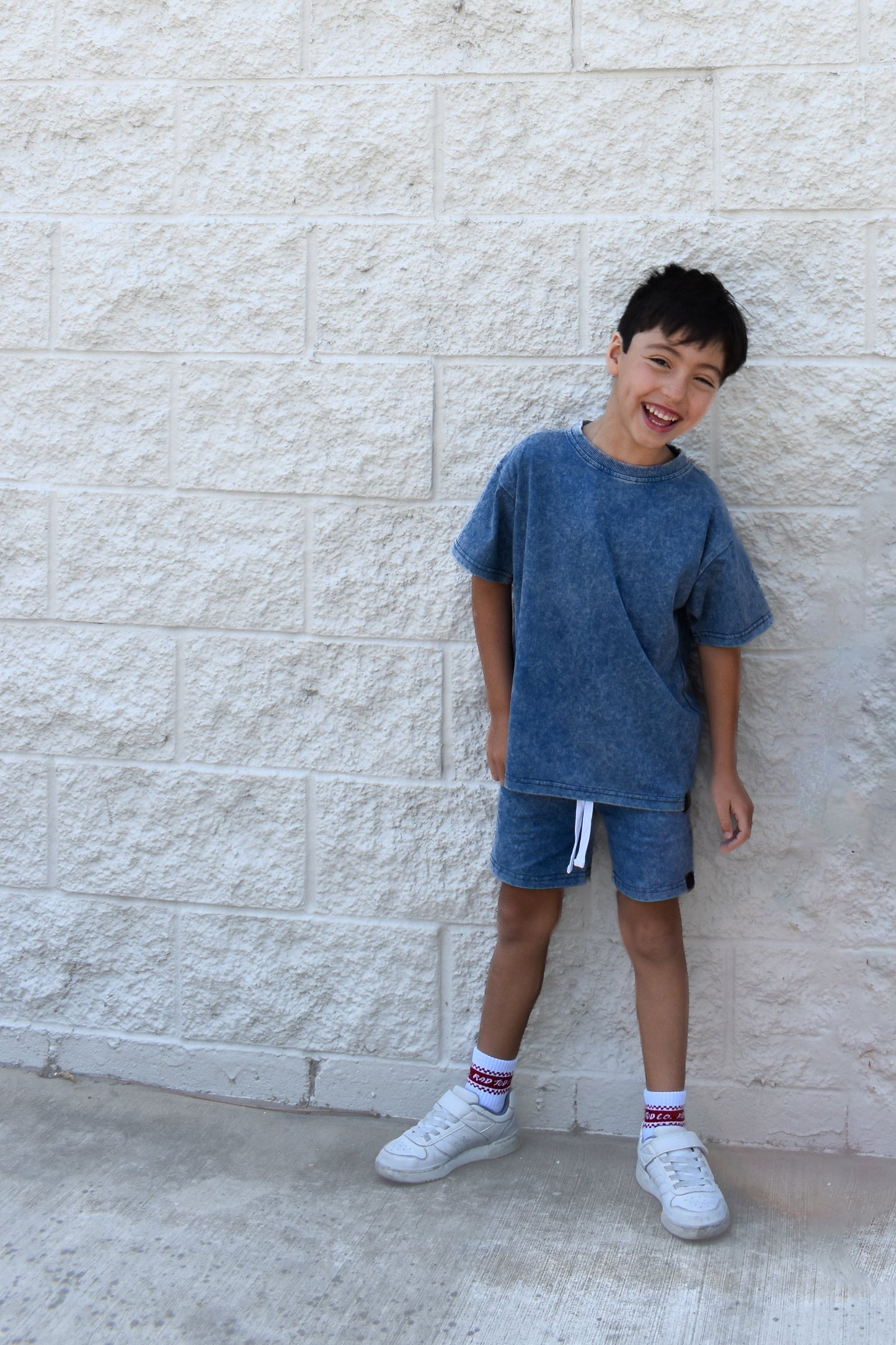 STONE WASH TEE - VINTAGE BLUE
