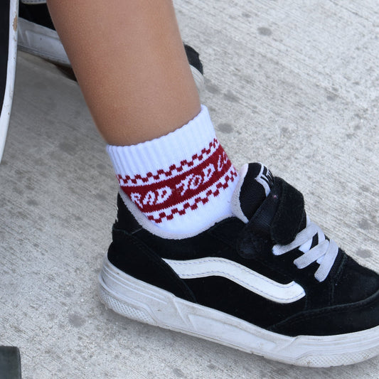 VINTAGE RED CREW TODDLER SOCKS