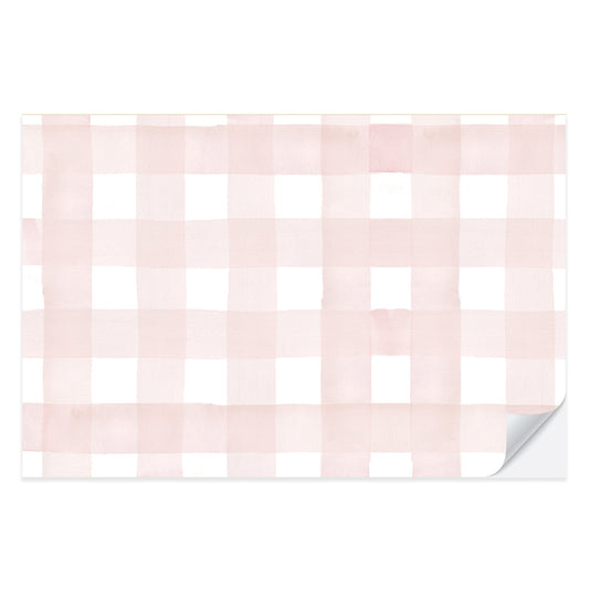 Blush Gingham Placemat Pad