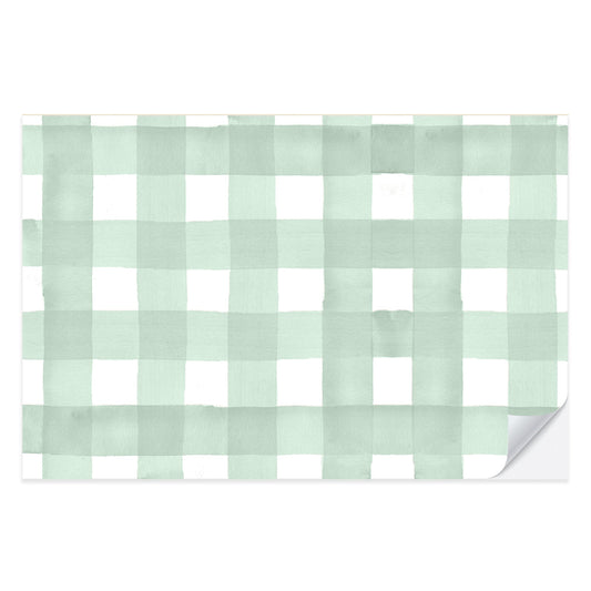 Green Gingham Placemat Pad