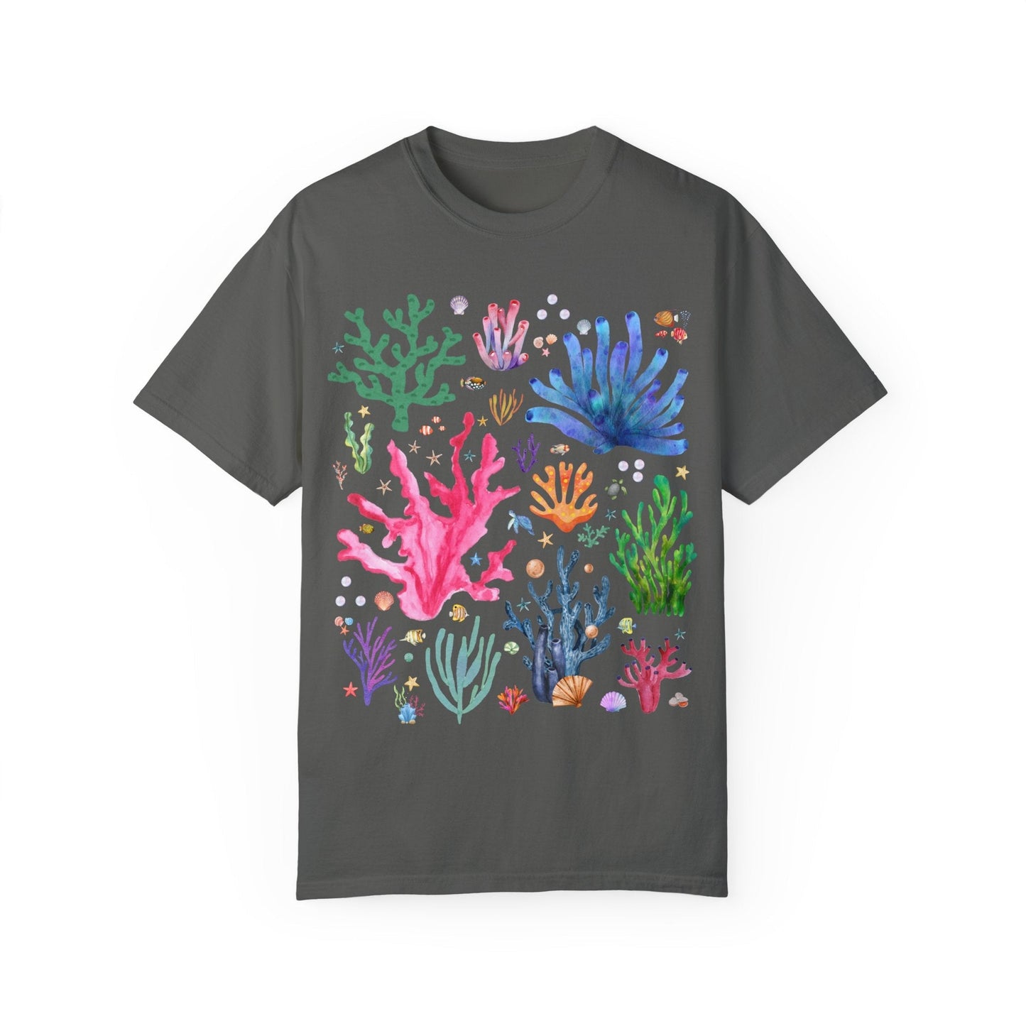Watercolor Ocean Coral Tee