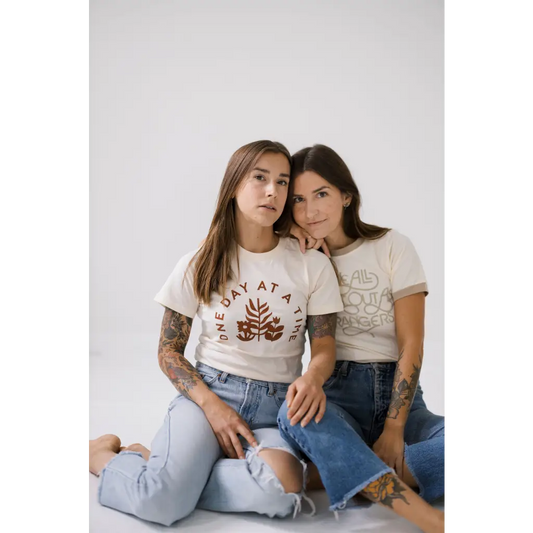 We All Start As Strangers Ringer Tee for Adults