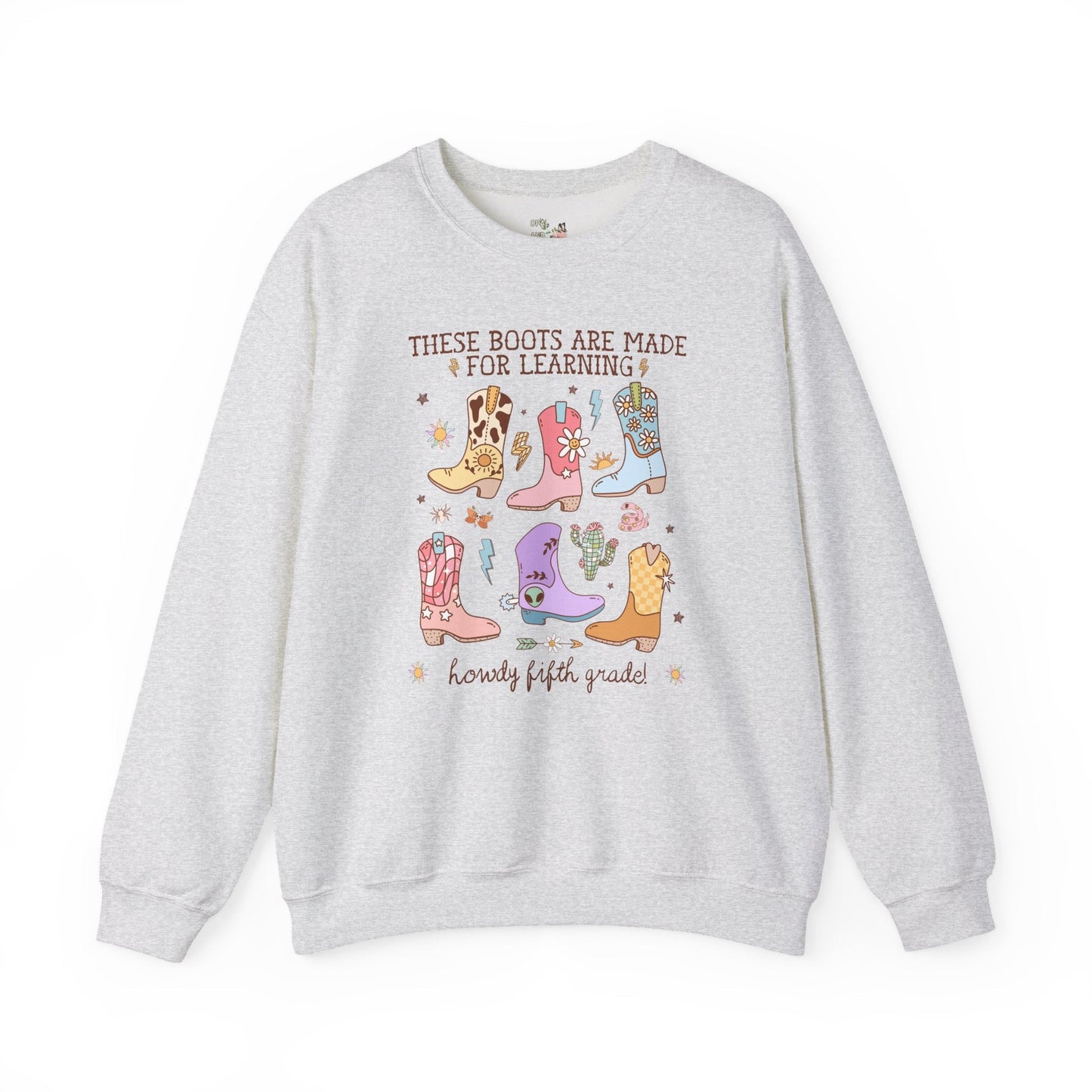 Western Fifth Grade Teacher Sweatshirt