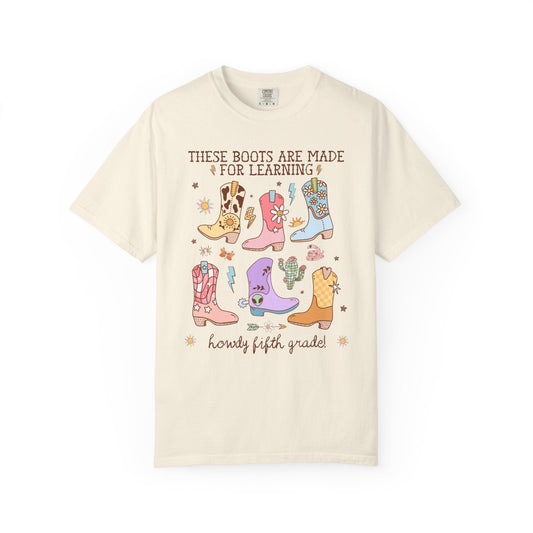 Western Fifth Grade Teacher Tee