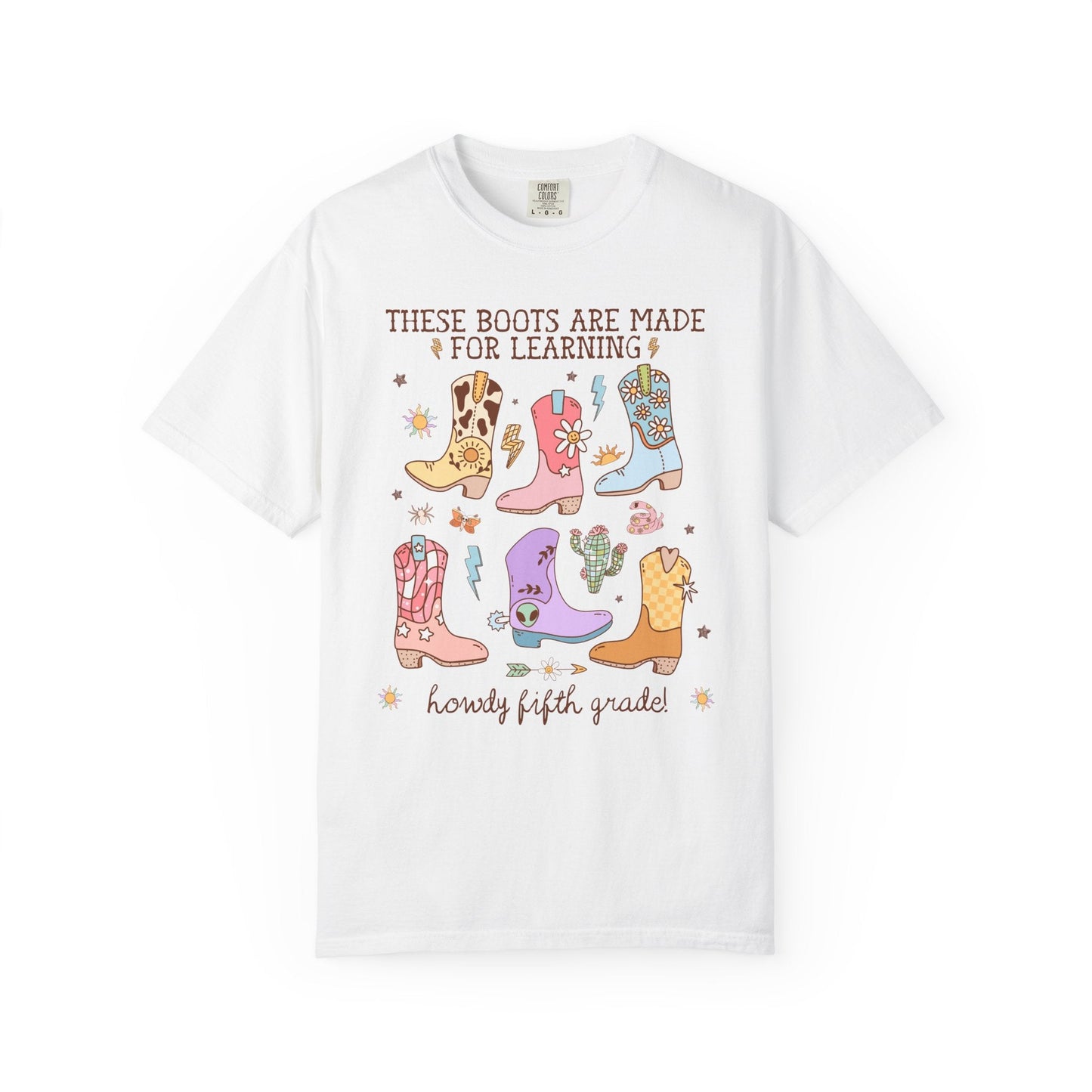 Western Fifth Grade Teacher Tee