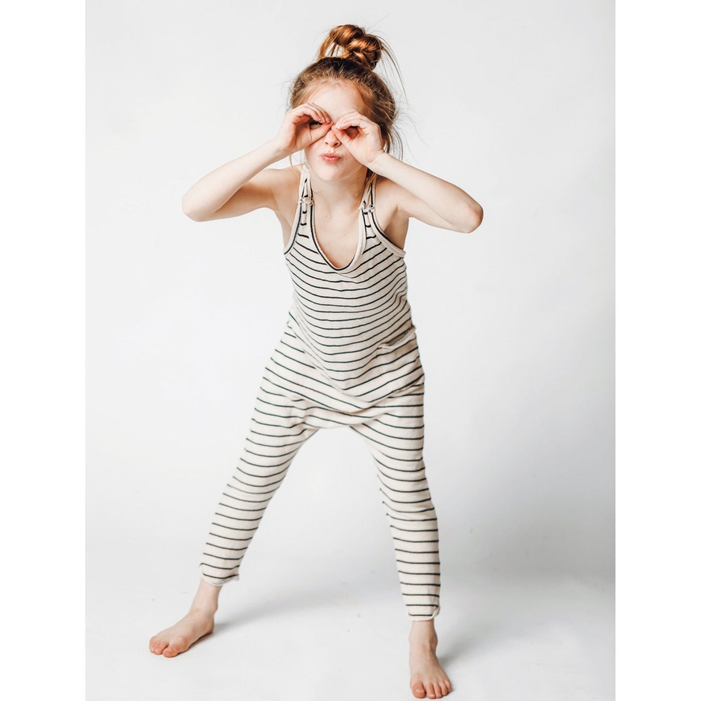 Romper Natural/Black Stripes - LIMITED  EDITION