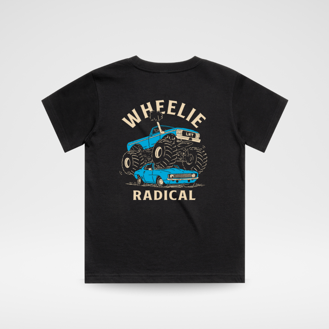 WHEELIE RADICAL TEE - BLUE EDITION