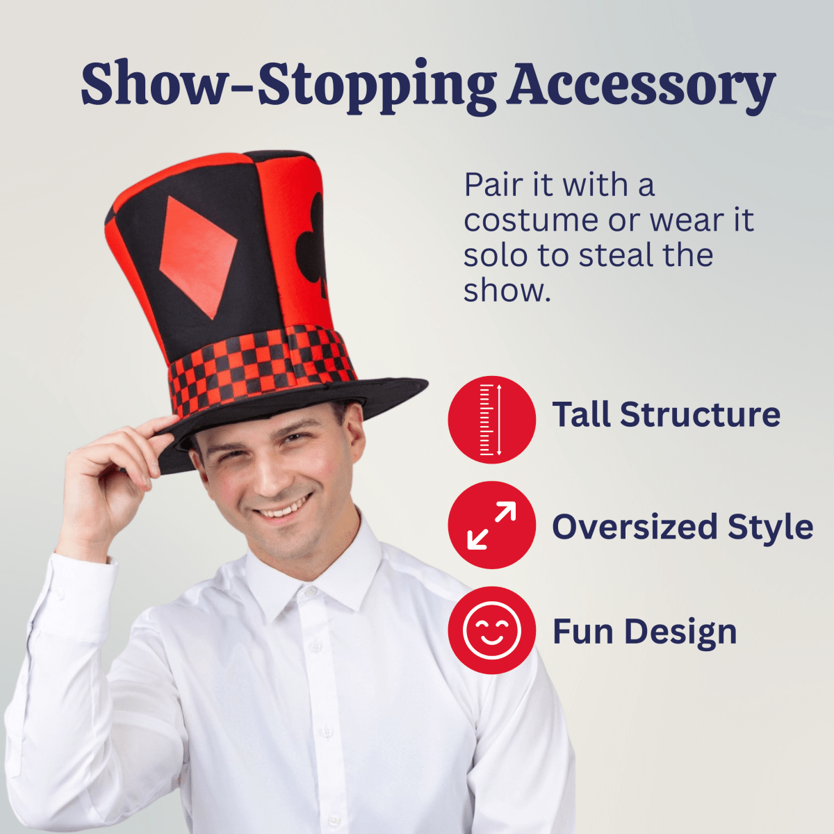Whimsical Novelty Top Hat for Adults