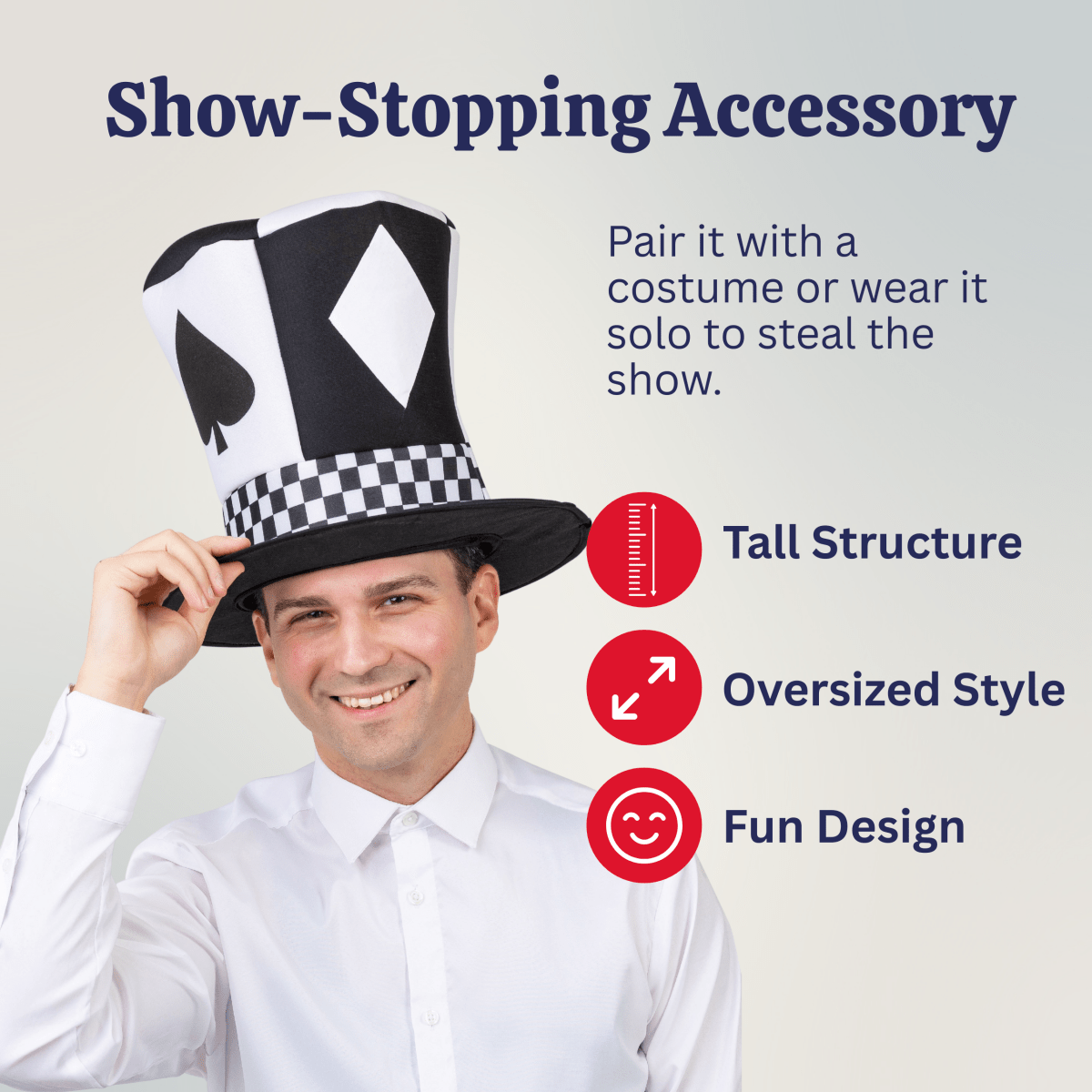 Whimsical Novelty Top Hat for Adults