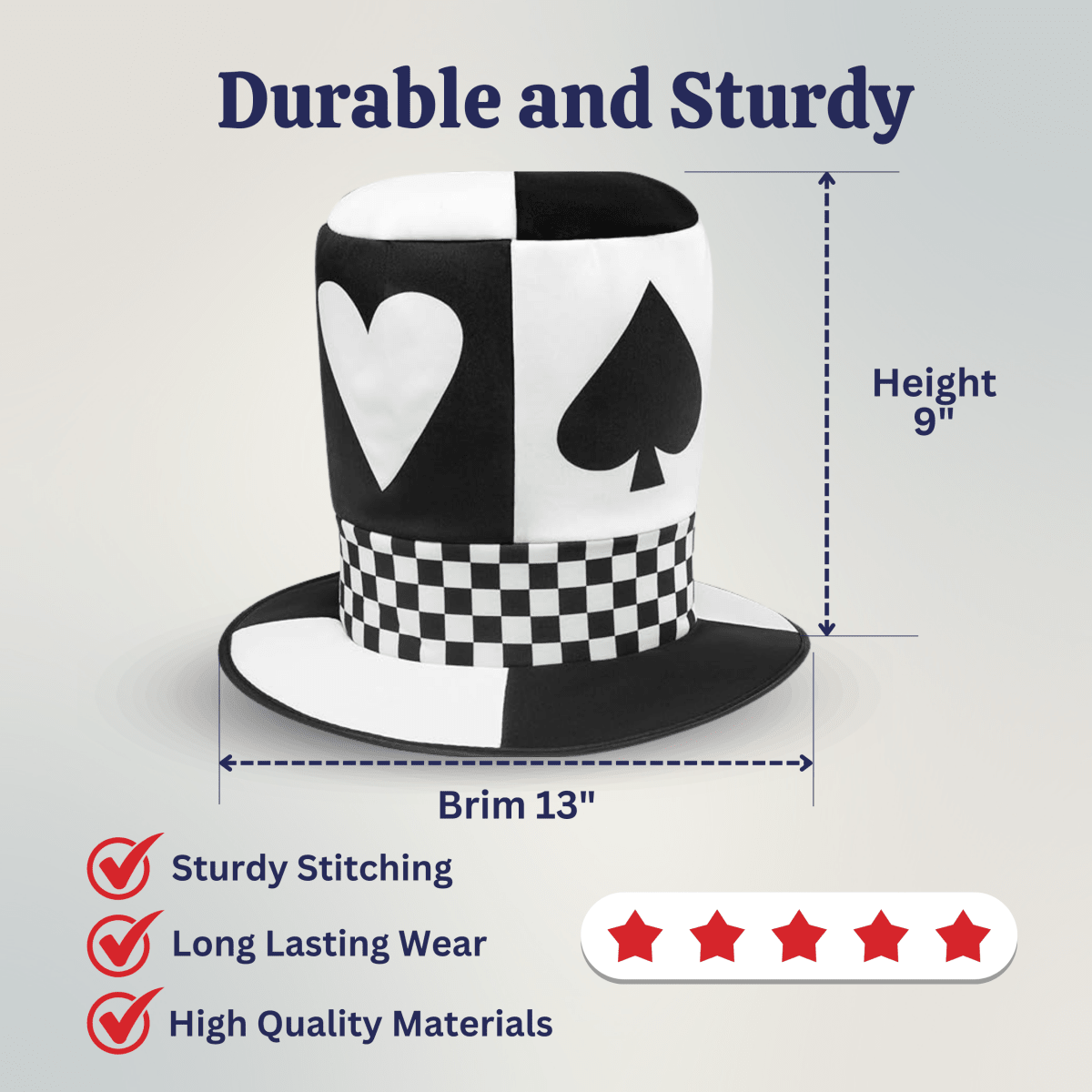 Whimsical Novelty Top Hat for Adults
