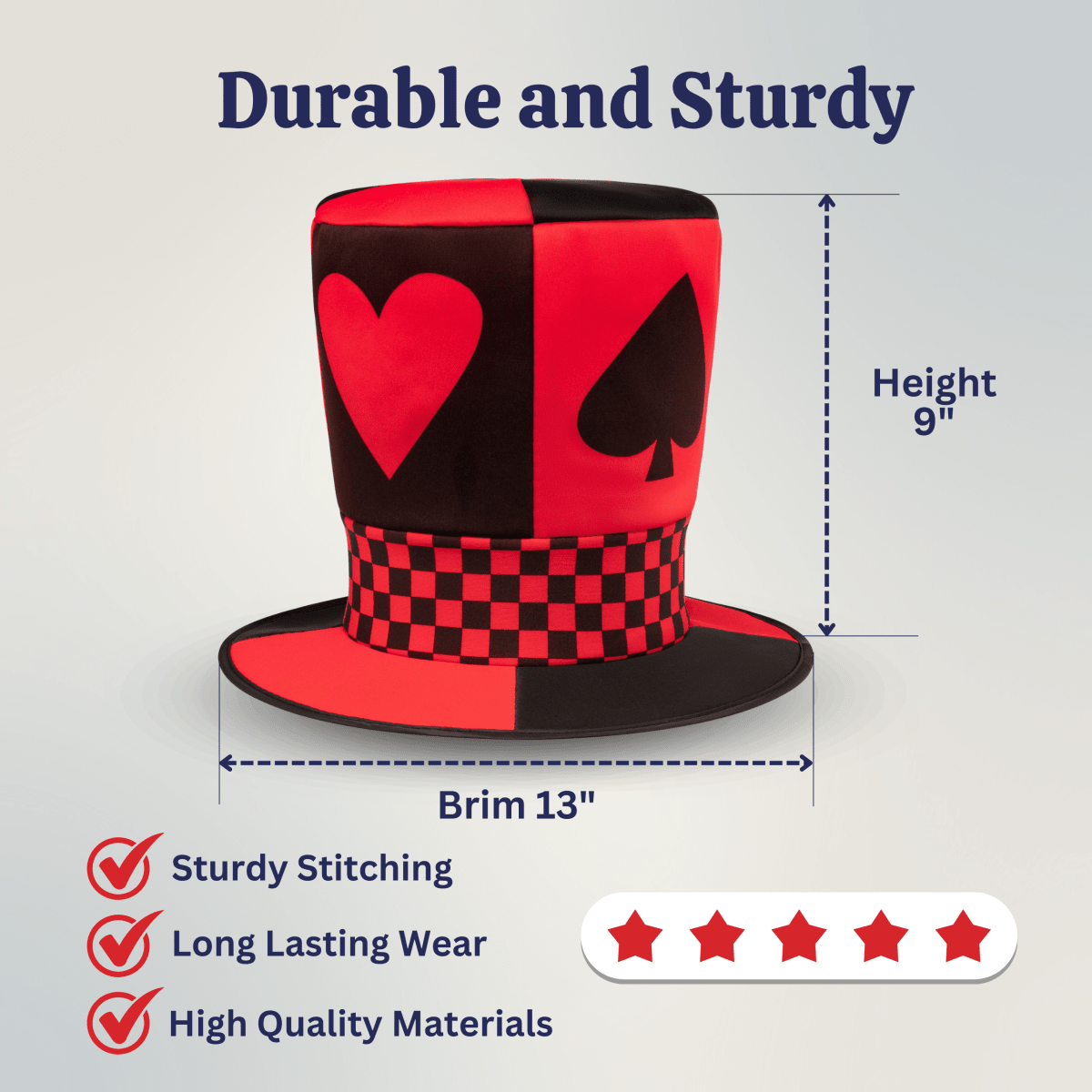 Whimsical Novelty Top Hat for Adults