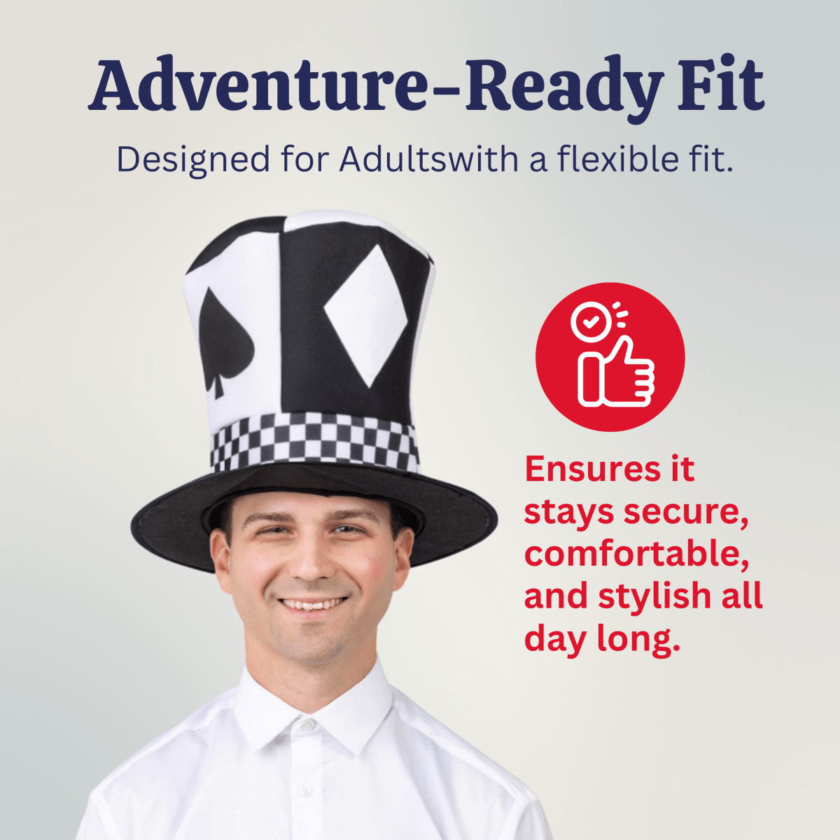 Whimsical Novelty Top Hat for Adults