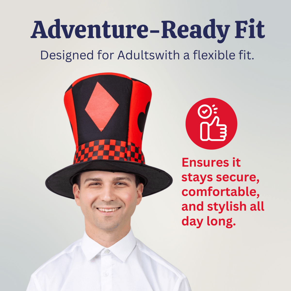 Whimsical Novelty Top Hat for Adults