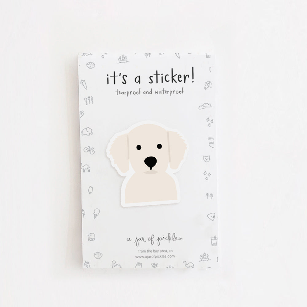 Golden Retriever Dog Vinyl Sticker