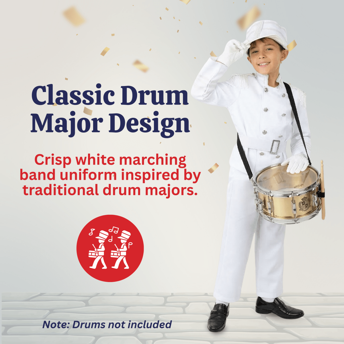 White Marching Band Costume