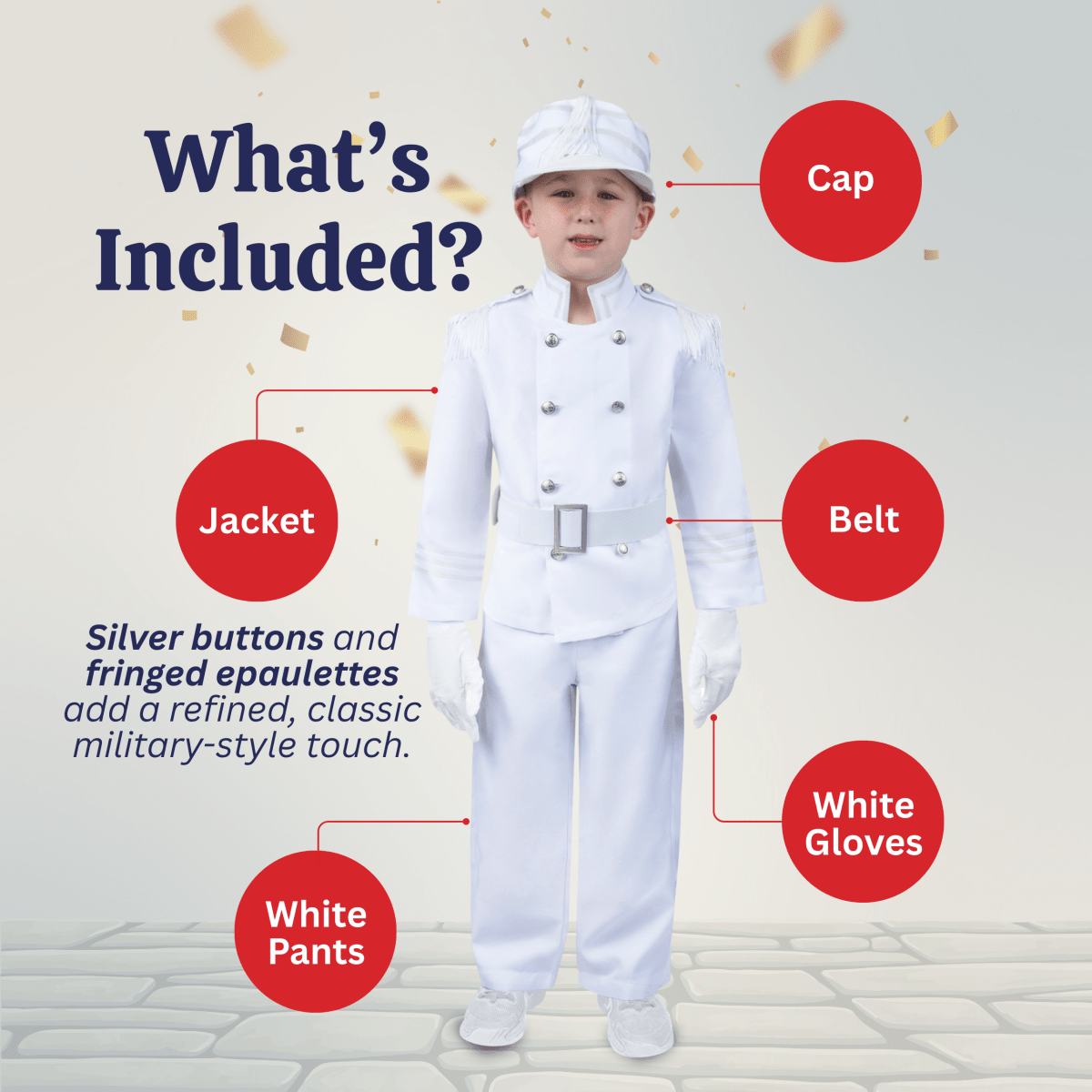 White Marching Band Costume