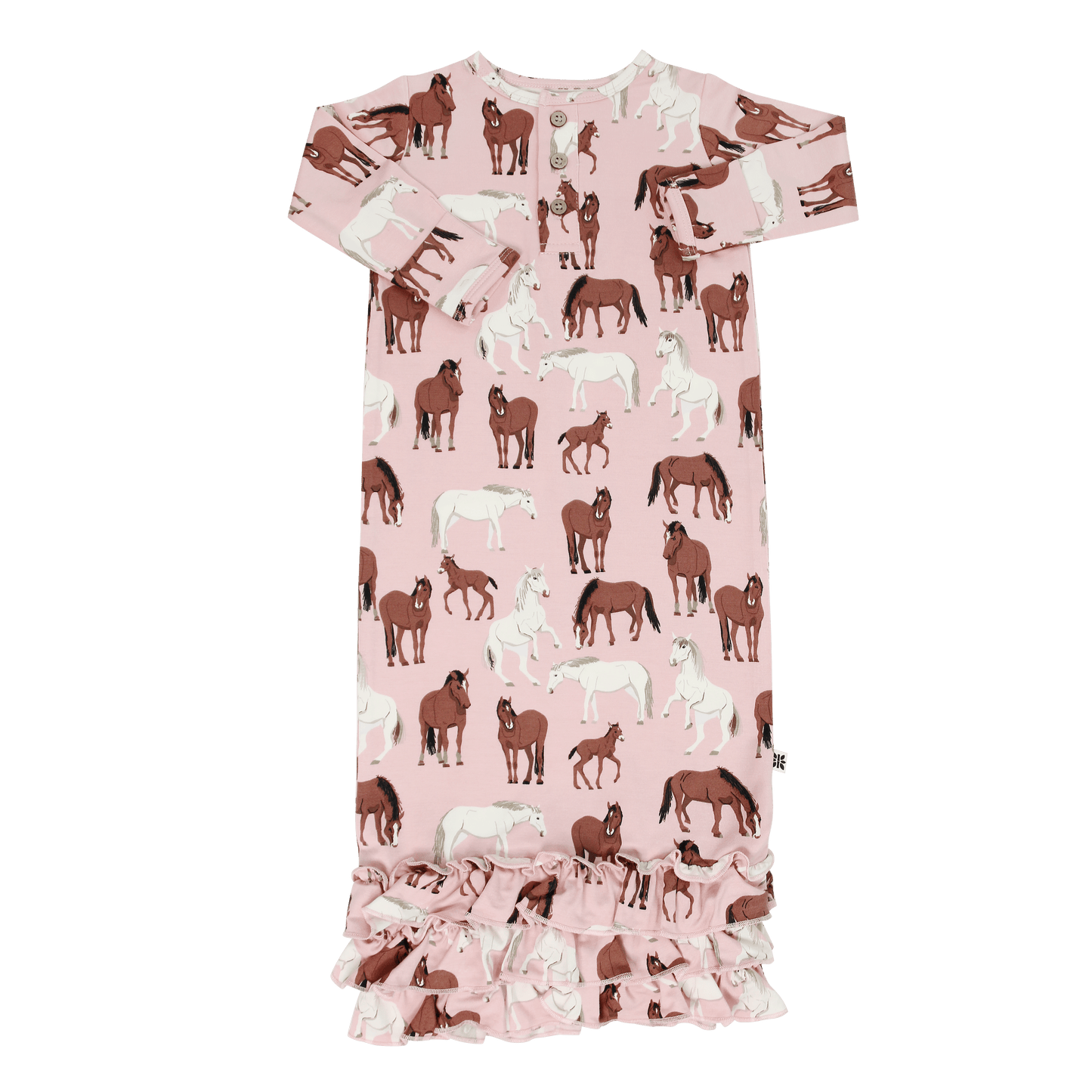 Wild Horses Ruffle Gown