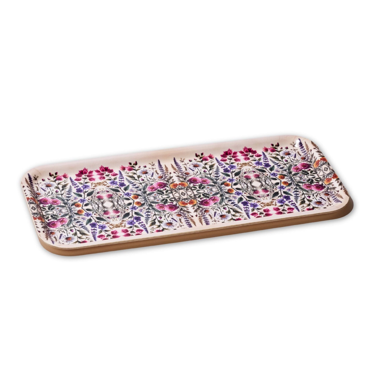 Wildflowers Birchwood Small Decorative Tray