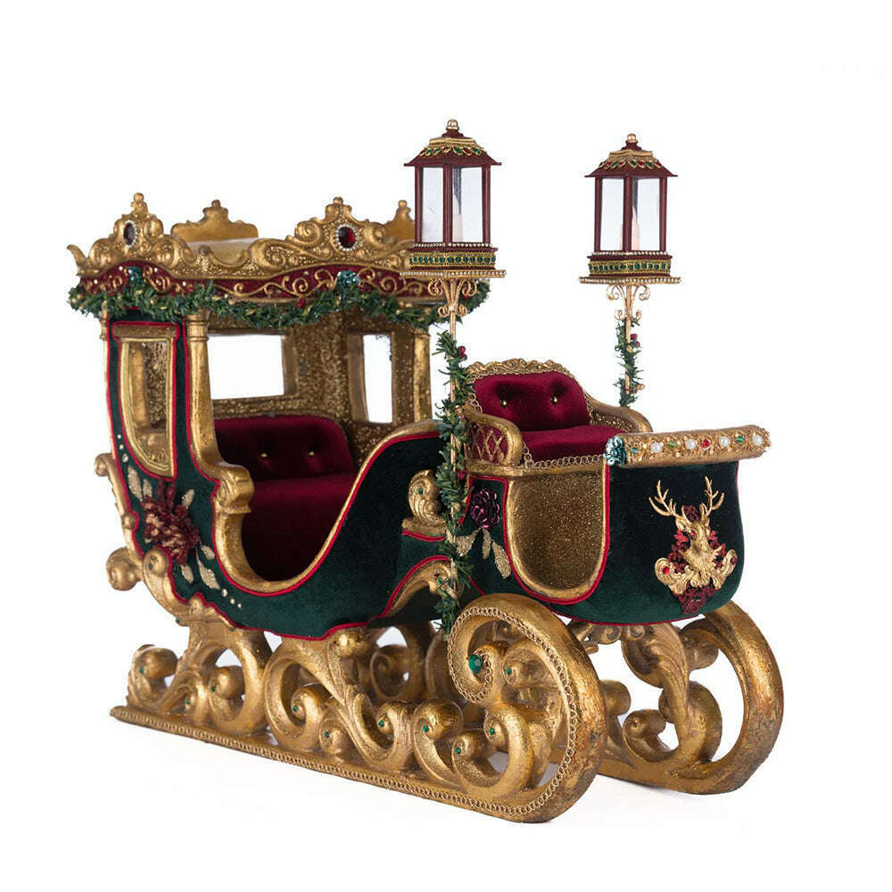 Winter Balsam and Berry Sleigh | Christmas Decor | Katherine's Collection