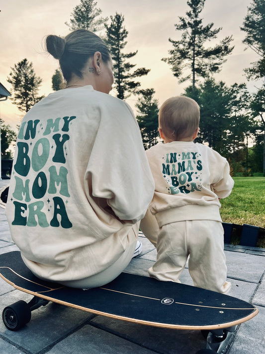 Women's Boy Mom Jogger Set | Matching Mom and Son Outfits