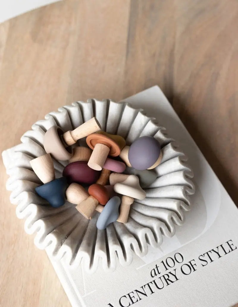 Mushroom Toy | Wood & Silicone + Imaginative + Montessori | LYTL®️