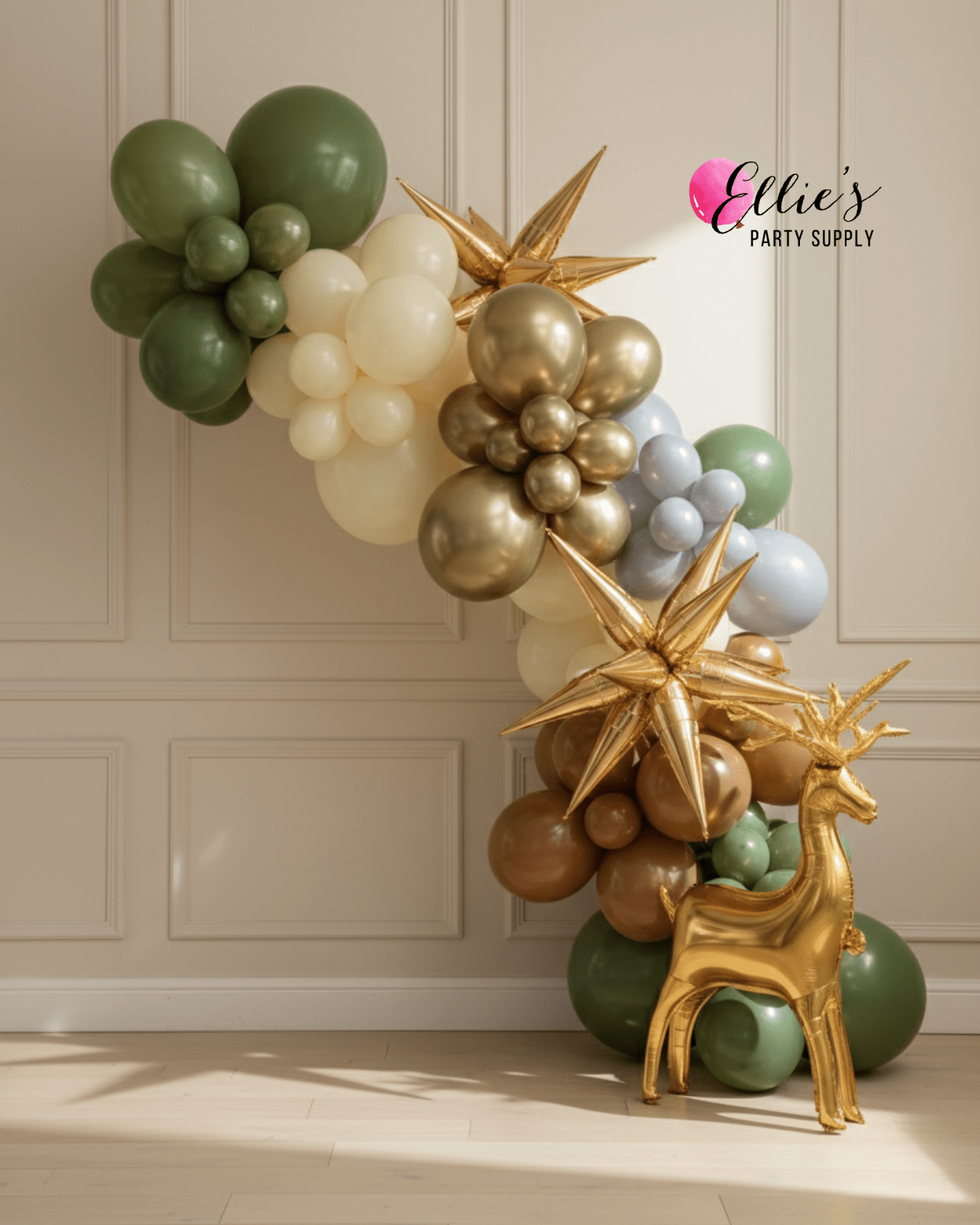 Gold Starburst Cluster Balloon – 26" and 40"