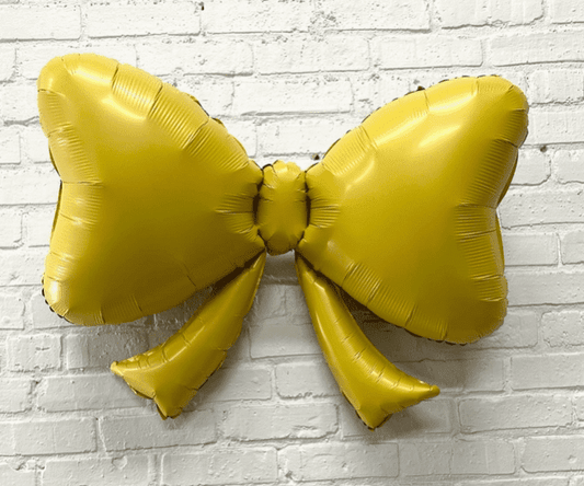 Yellow Bow Balloon – 40" Foil