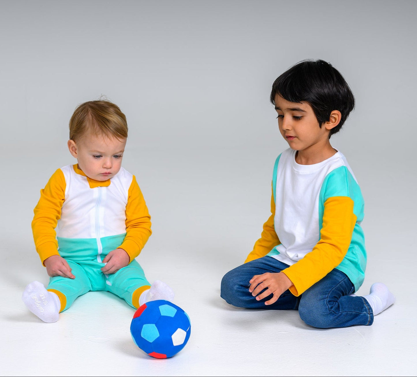 Long Sleeve Sunny Teal T-shirt