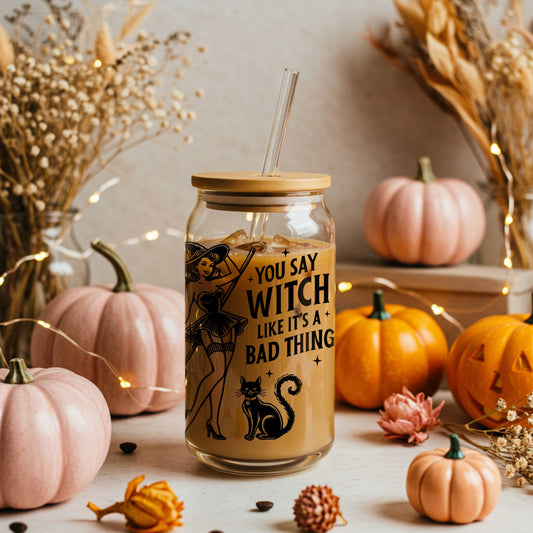 You Say Witch 16oz. Glass Cup