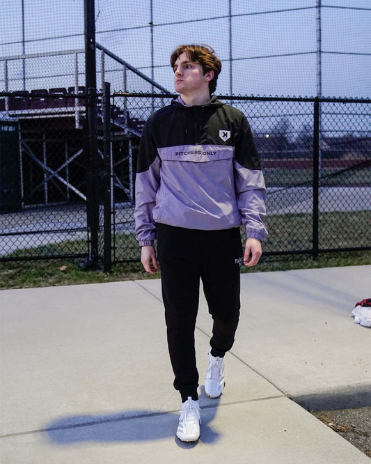 YOUTH Black/Charcoal Windbreaker- size up