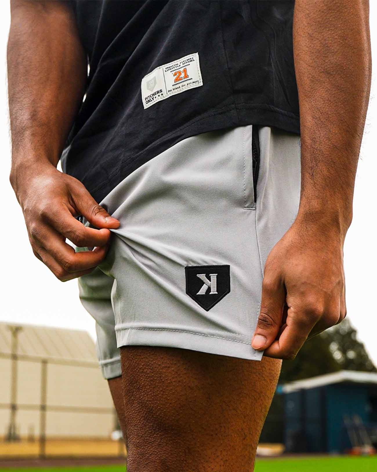 Gray Training Shorts