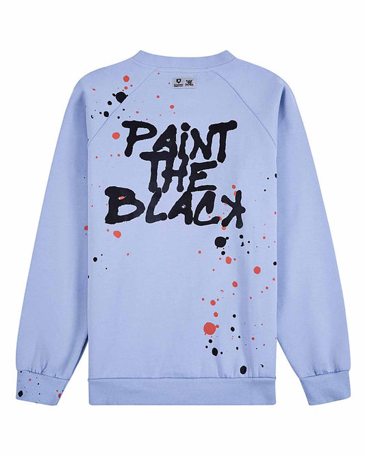 YOUTH Paint The Black Crewneck - Bullpen Blue