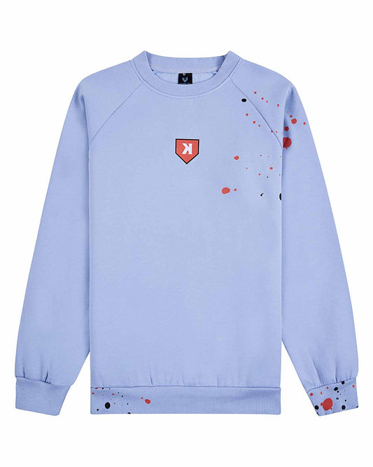 YOUTH Paint The Black Crewneck - Bullpen Blue