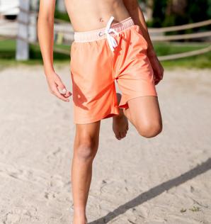 Boy Swim Short - Orange Sherbet