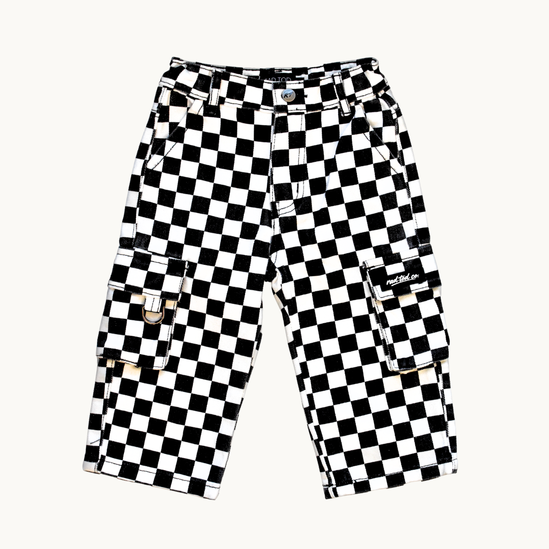 ZIGGY DENIM - BLACK CHECKERS