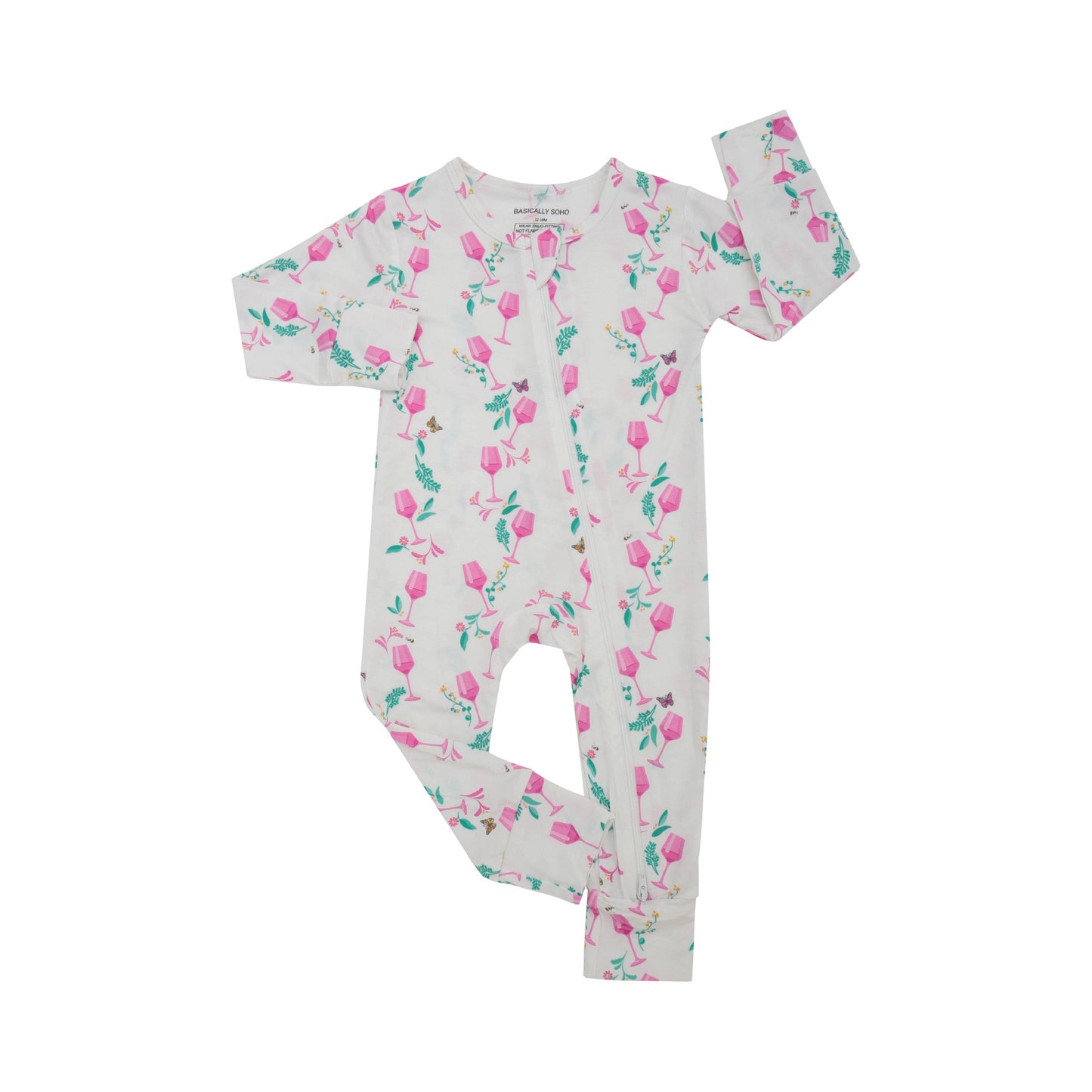 Hamptons Rosé Zippered Romper