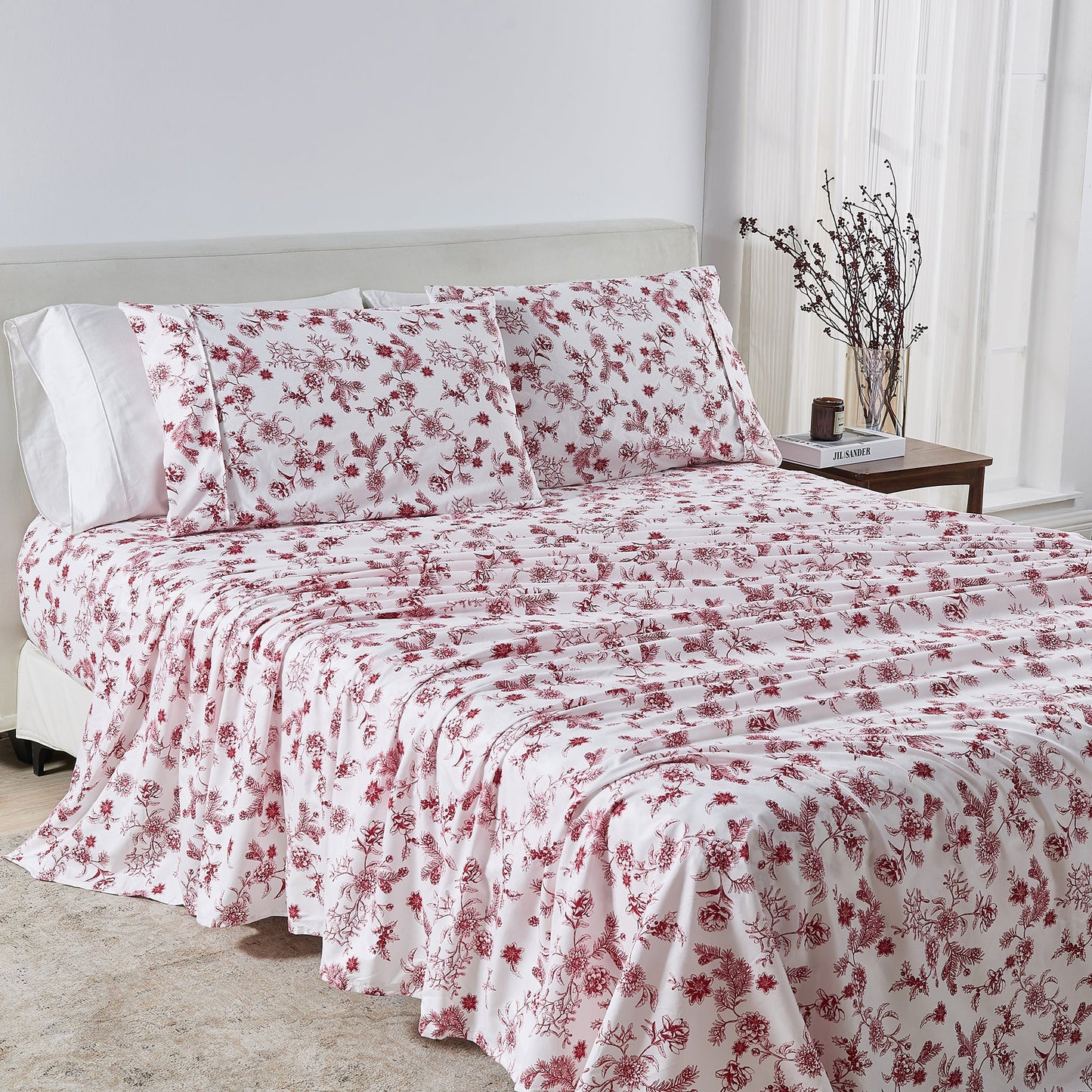 Watercolor Floral Sheet Set - Delia Collection